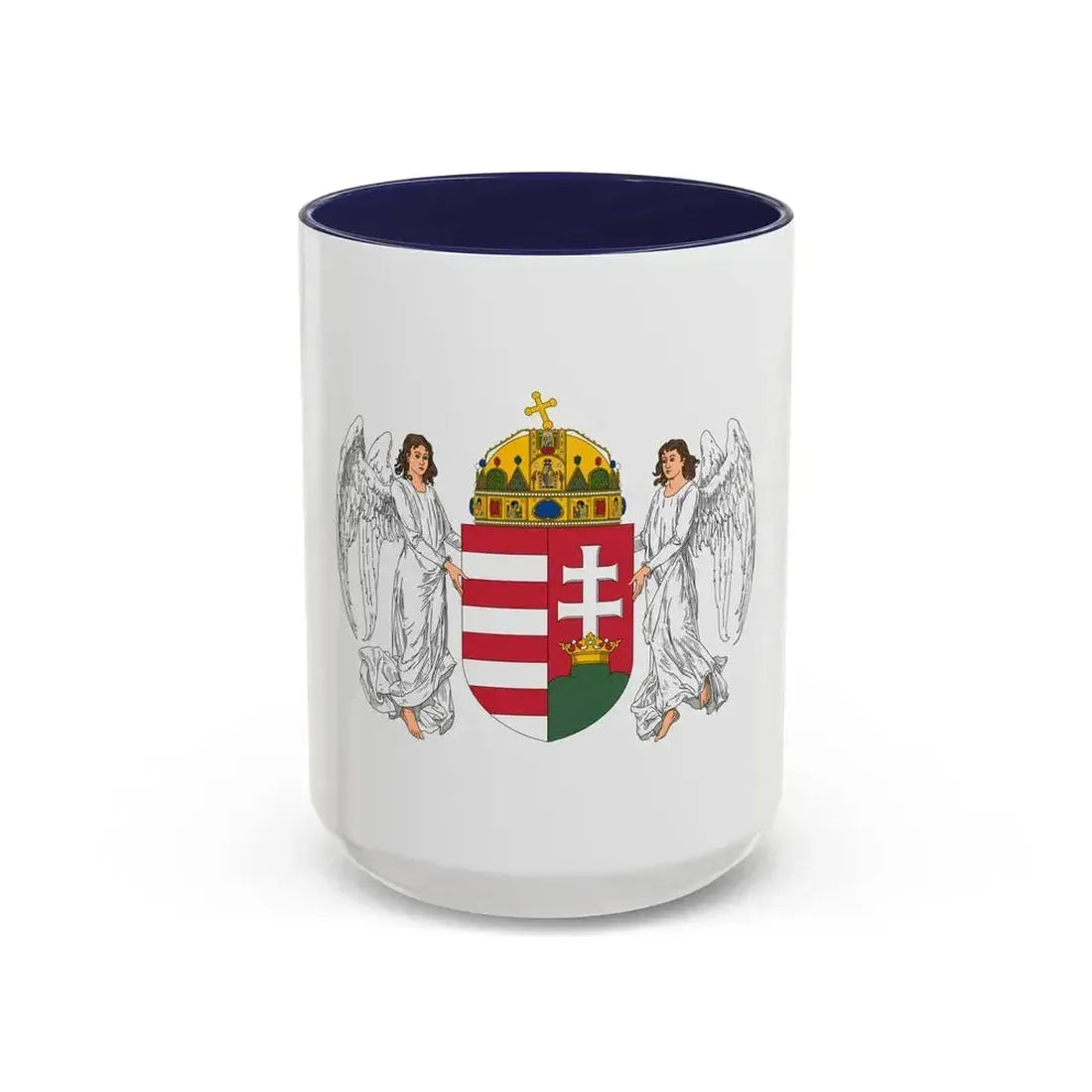 Coat of arms of Hungary (1896-1915) - Accent Coffee Mug 15oz Navy - Go Mug Yourself