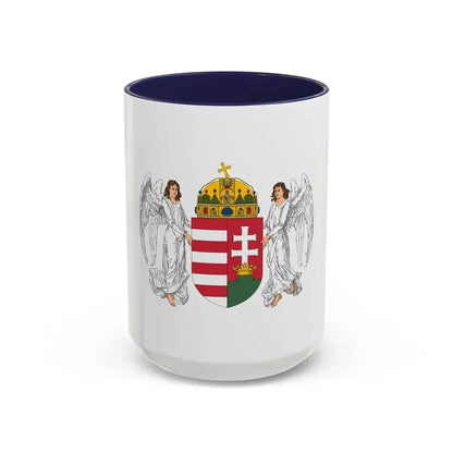 Coat of arms of Hungary (1896-1915) - Accent Coffee Mug 15oz Navy - Go Mug Yourself