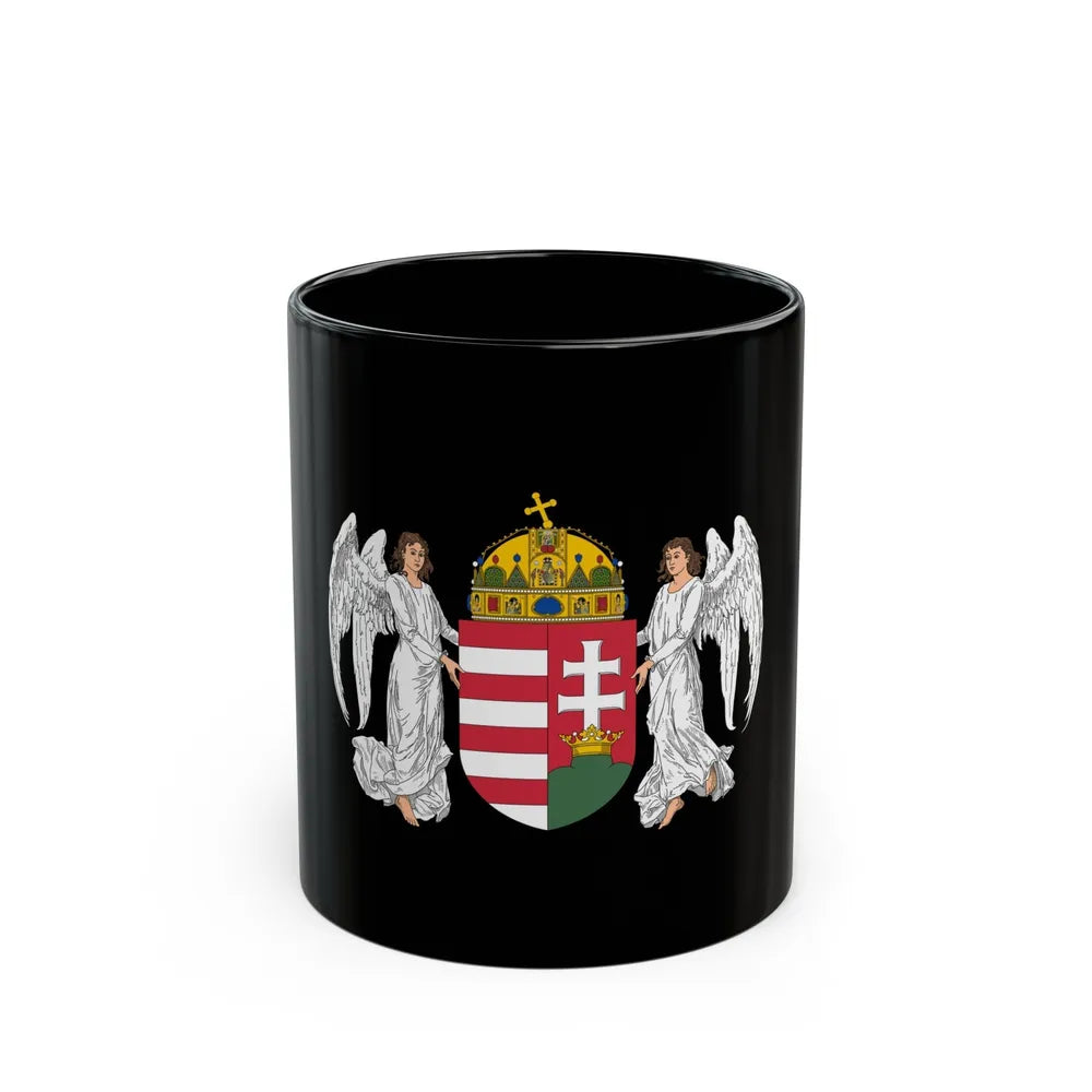 Coat of arms of Hungary (1896-1915) - Black Coffee Mug-11oz-Go Mug Yourself