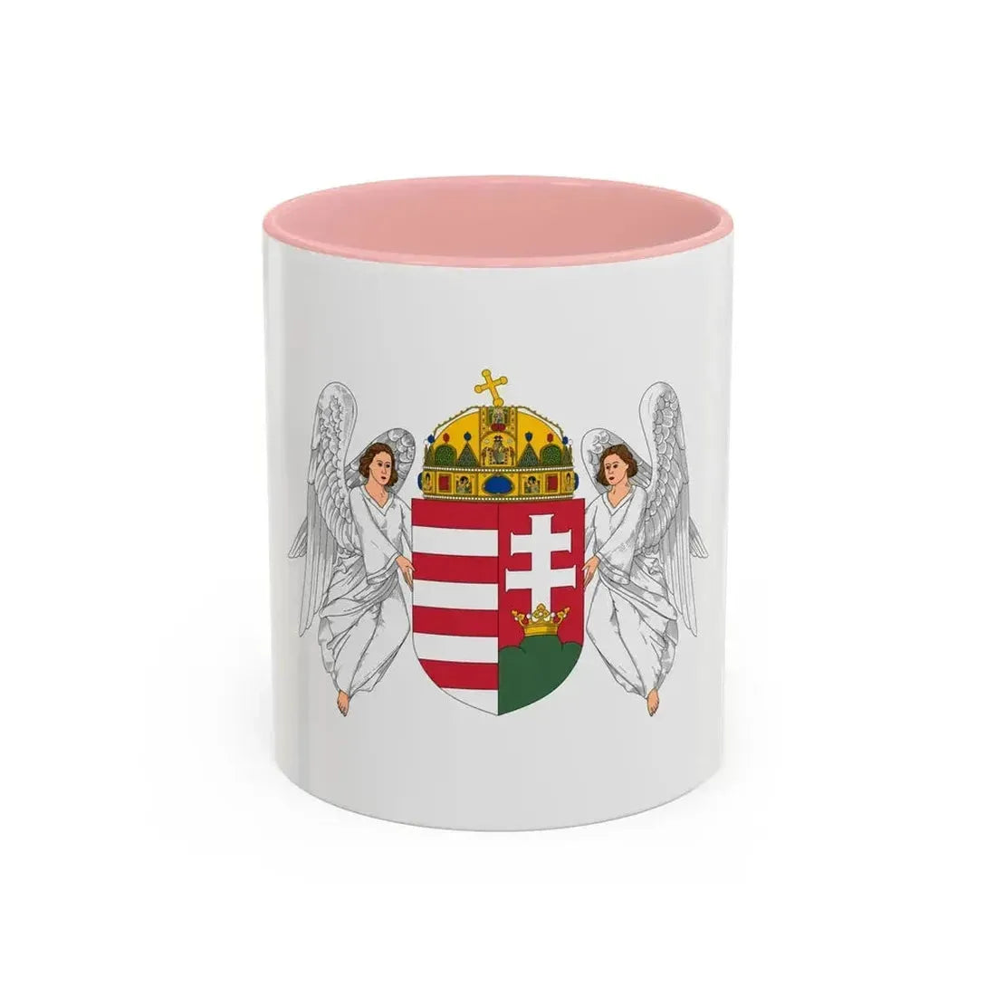 Coat of arms of Hungary (1915-1918, 1919-1946) - Accent Coffee Mug 11oz Pink - Go Mug Yourself