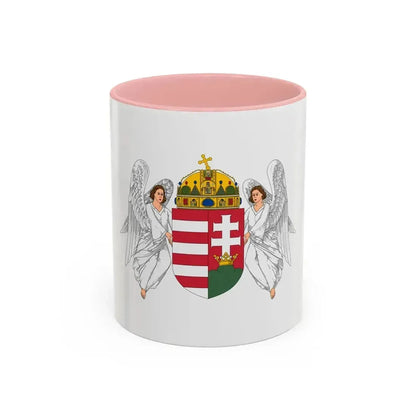 Coat of arms of Hungary (1915-1918, 1919-1946) - Accent Coffee Mug 11oz Pink - Go Mug Yourself