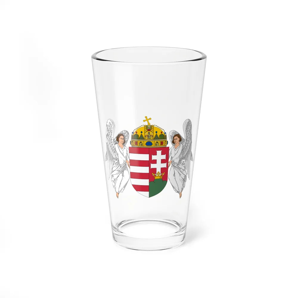 Coat of arms of Hungary (1915-1918, 1919-1946) - Pint Glass 16oz-16oz-Go Mug Yourself