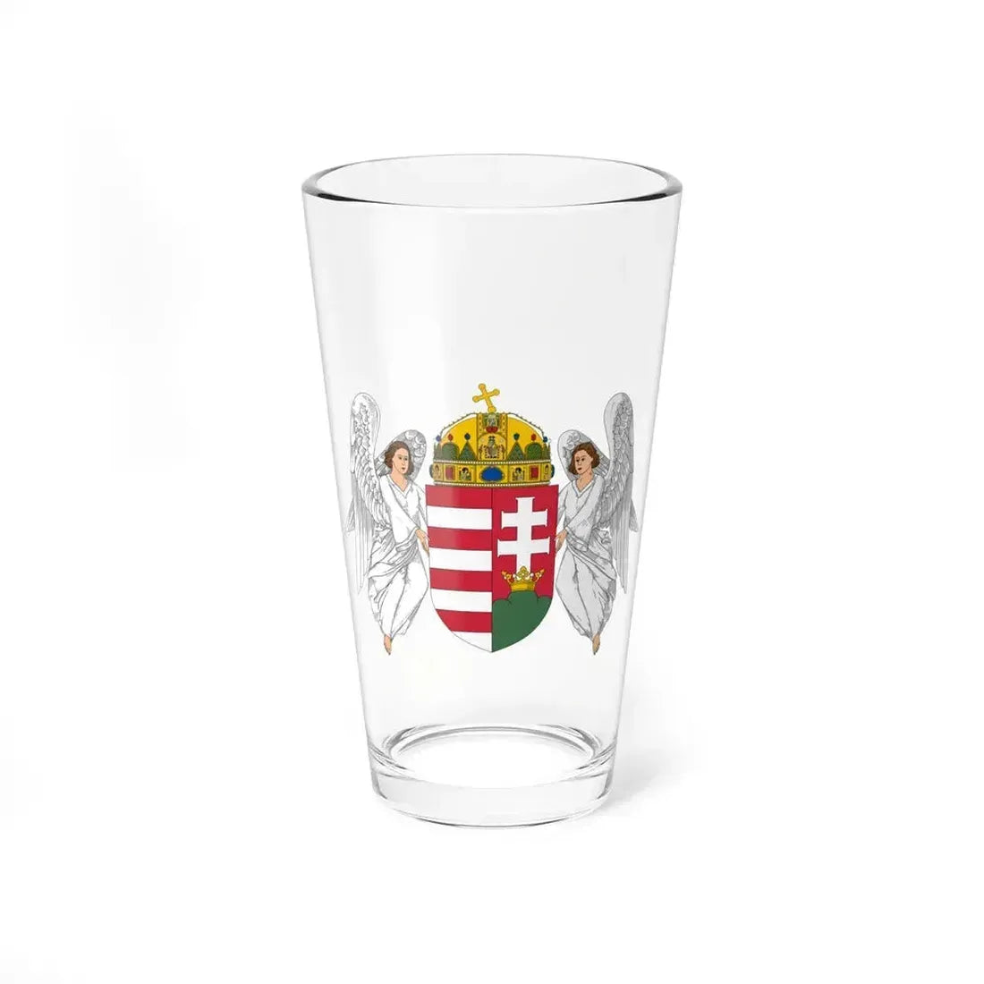 Coat of arms of Hungary (1915-1918, 1919-1946) - Pint Glass 16oz 16oz - Go Mug Yourself