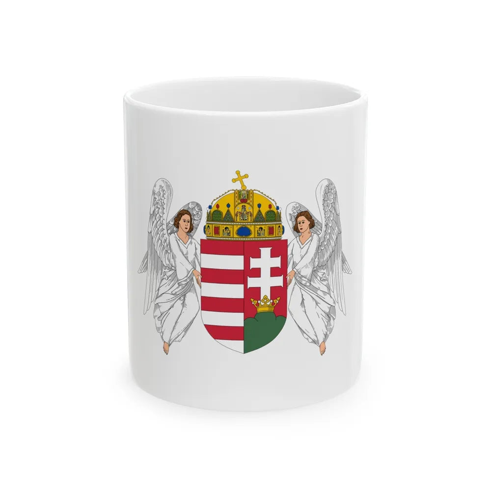 Coat of arms of Hungary (1915-1918, 1919-1946) - White Coffee Mug-11oz-Go Mug Yourself