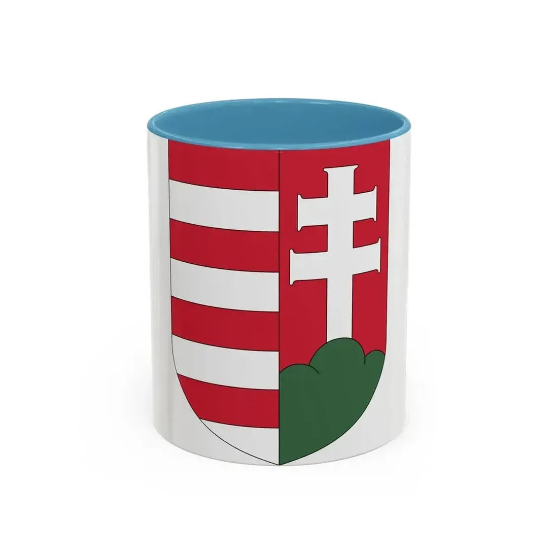 Coat of arms of Hungary (1918-1919) - Accent Coffee Mug 11oz Light Blue - Go Mug Yourself