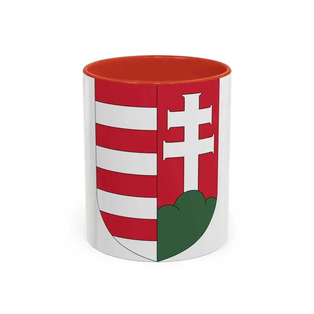Coat of arms of Hungary (1918-1919) - Accent Coffee Mug 11oz Red - Go Mug Yourself