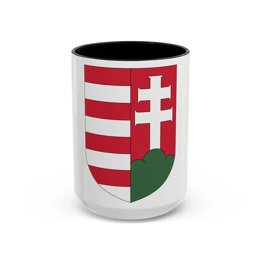 Coat of arms of Hungary (1918-1919) - Accent Coffee Mug 15oz Black - Go Mug Yourself