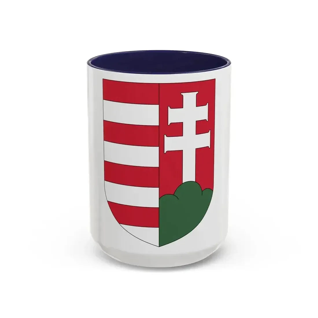 Coat of arms of Hungary (1918-1919) - Accent Coffee Mug 15oz Navy - Go Mug Yourself