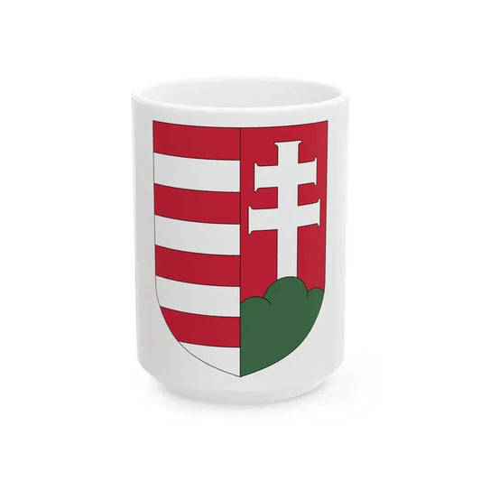 Coat of arms of Hungary (1918-1919) - White Coffee Mug 15oz - Go Mug Yourself