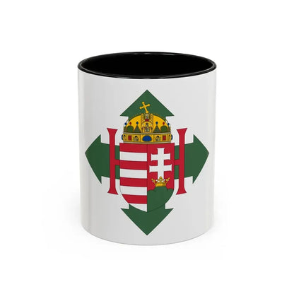 Coat of arms of Hungary (1945) - Accent Coffee Mug 11oz Black - Go Mug Yourself