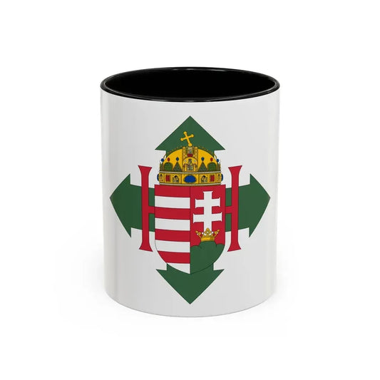 Coat of arms of Hungary (1945) - Accent Coffee Mug 11oz Black - Go Mug Yourself