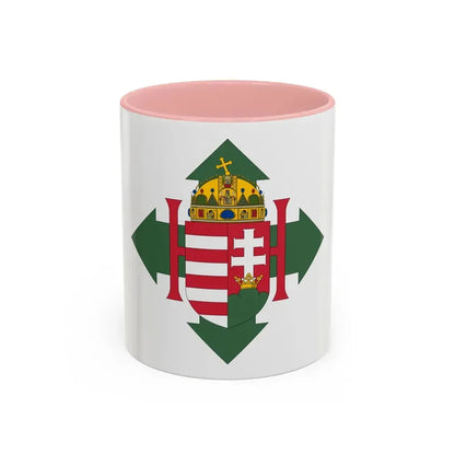 Coat of arms of Hungary (1945) - Accent Coffee Mug 11oz Pink - Go Mug Yourself