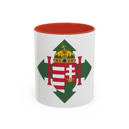 Coat of arms of Hungary (1945) - Accent Coffee Mug 11oz Red - Go Mug Yourself