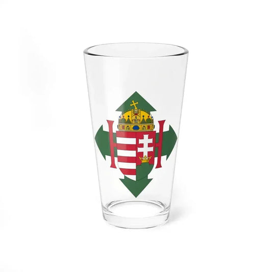Coat of arms of Hungary (1945) - Pint Glass 16oz 16oz - Go Mug Yourself