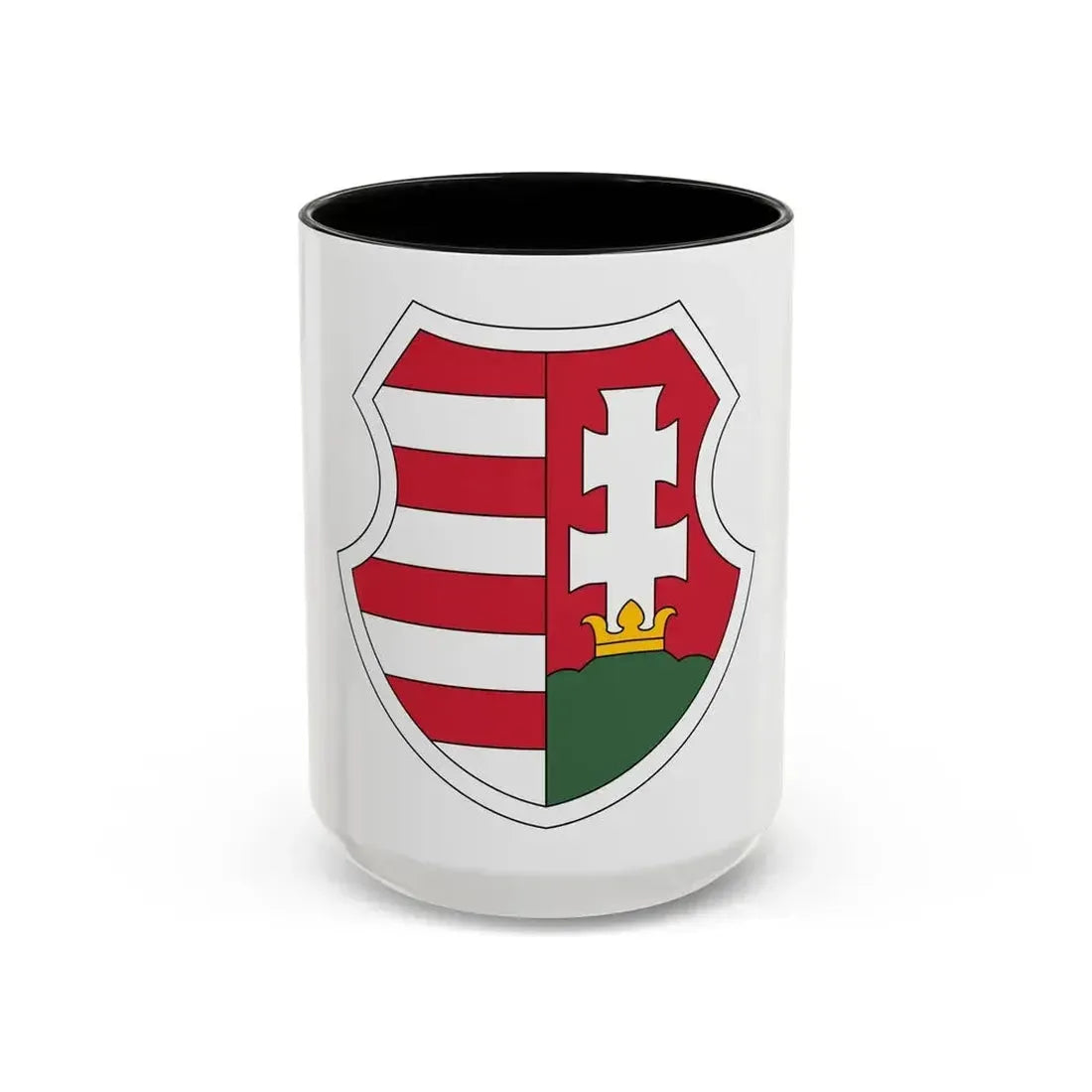 Coat of arms of Hungary (1946-1949, 1956-1957) - Accent Coffee Mug 15oz Black - Go Mug Yourself