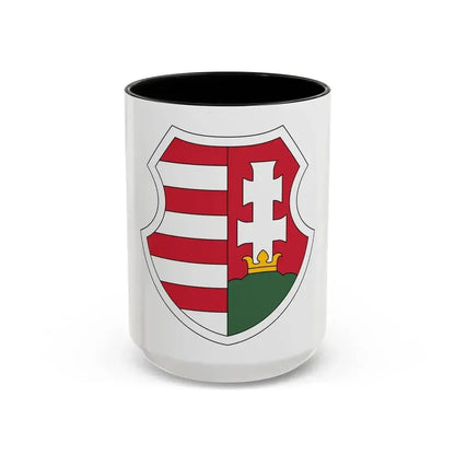 Coat of arms of Hungary (1946-1949, 1956-1957) - Accent Coffee Mug 15oz Black - Go Mug Yourself