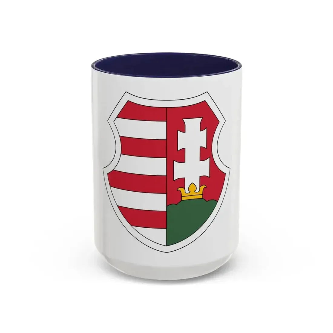Coat of arms of Hungary (1946-1949, 1956-1957) - Accent Coffee Mug 15oz Navy - Go Mug Yourself