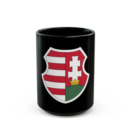 Coat of arms of Hungary (1946-1949, 1956-1957) - Black Coffee Mug 15oz - Go Mug Yourself