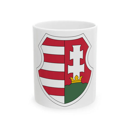 Coat of arms of Hungary (1946-1949, 1956-1957) - White Coffee Mug-11oz-Go Mug Yourself