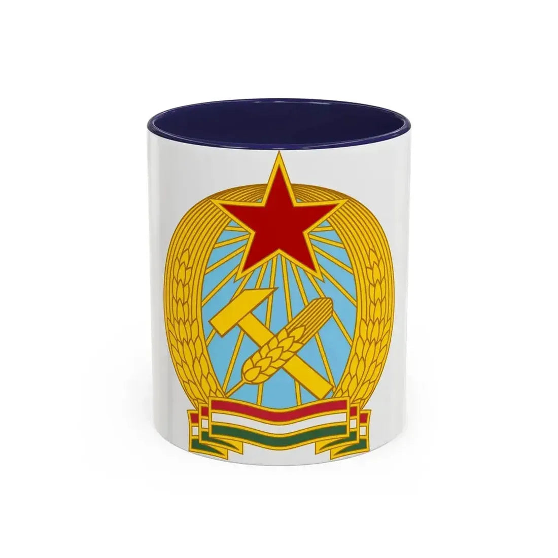 Coat of arms of Hungary (1949-1956) - Accent Coffee Mug 11oz Navy - Go Mug Yourself