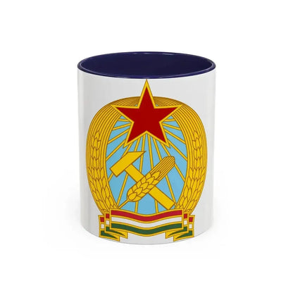 Coat of arms of Hungary (1949-1956) - Accent Coffee Mug 11oz Navy - Go Mug Yourself