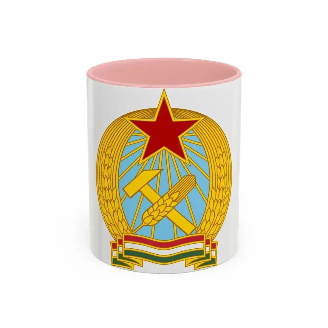 Coat of arms of Hungary (1949-1956) - Accent Coffee Mug 11oz Pink - Go Mug Yourself