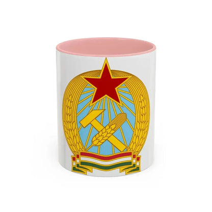 Coat of arms of Hungary (1949-1956) - Accent Coffee Mug 11oz Pink - Go Mug Yourself