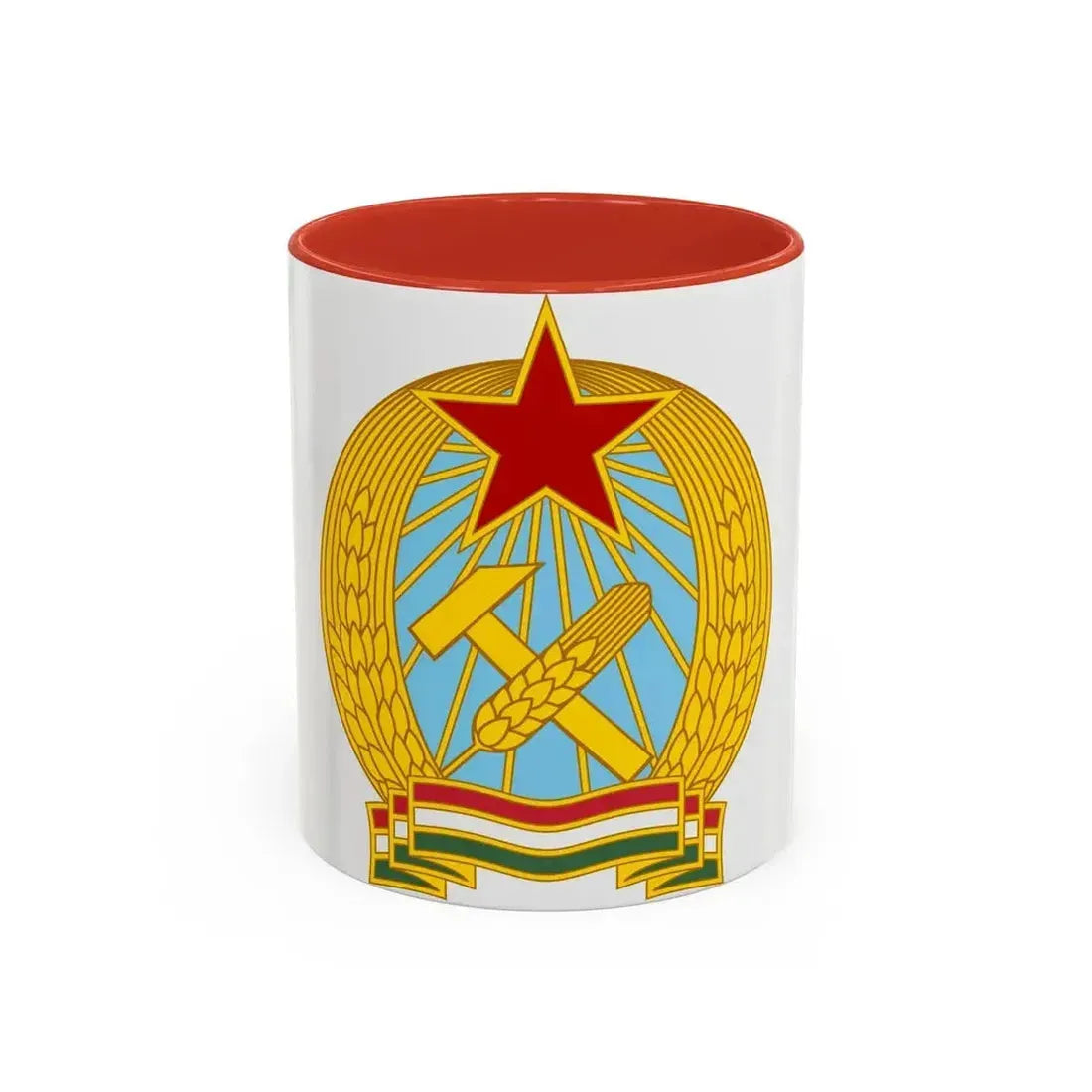 Coat of arms of Hungary (1949-1956) - Accent Coffee Mug 11oz Red - Go Mug Yourself