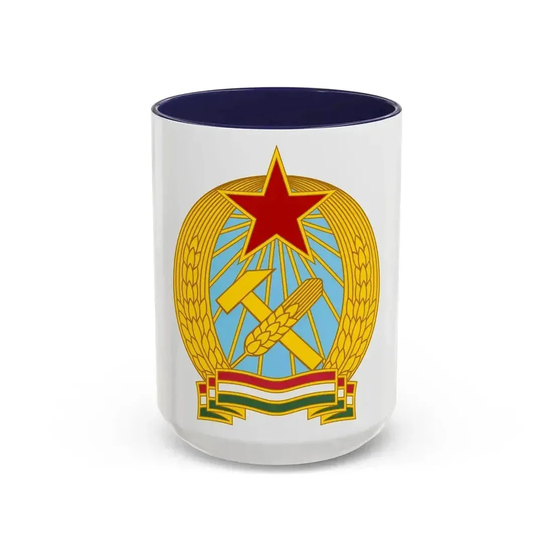 Coat of arms of Hungary (1949-1956) - Accent Coffee Mug 15oz Navy - Go Mug Yourself