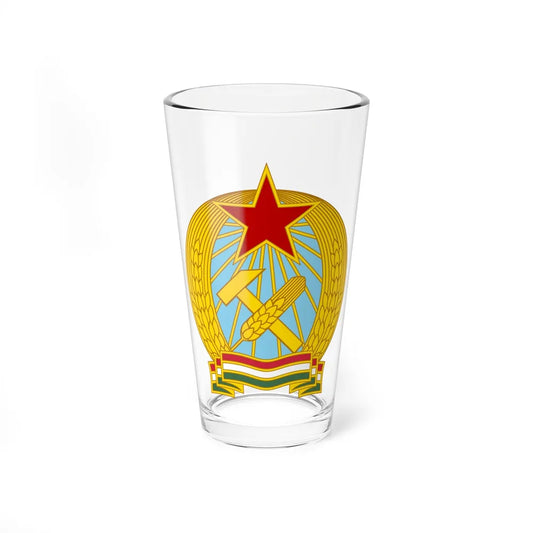 Coat of arms of Hungary (1949-1956) - Pint Glass 16oz-16oz-Go Mug Yourself