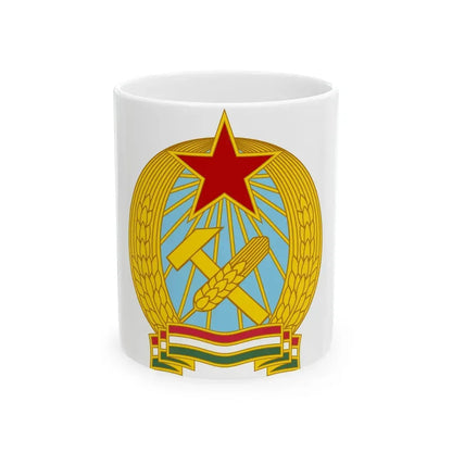 Coat of arms of Hungary (1949-1956) - White Coffee Mug 11oz - Go Mug Yourself