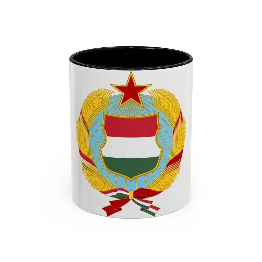 Coat of arms of Hungary (1957-1990) - Accent Coffee Mug 11oz Black - Go Mug Yourself