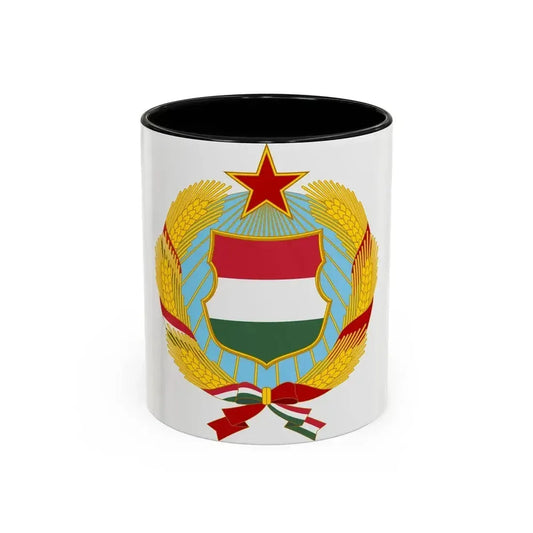 Coat of arms of Hungary (1957-1990) - Accent Coffee Mug 11oz Black - Go Mug Yourself