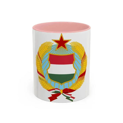 Coat of arms of Hungary (1957-1990) - Accent Coffee Mug 11oz Pink - Go Mug Yourself