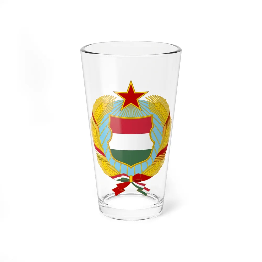 Coat of arms of Hungary (1957-1990) - Pint Glass 16oz-16oz-Go Mug Yourself