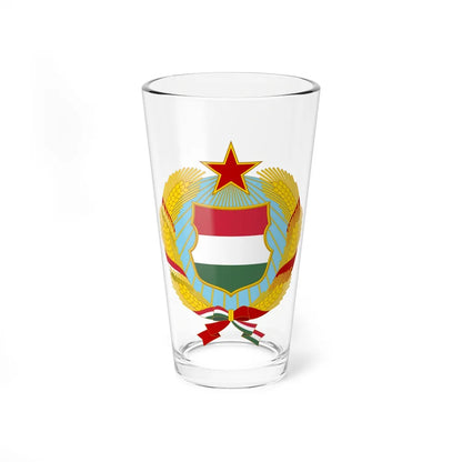 Coat of arms of Hungary (1957-1990) - Pint Glass 16oz-16oz-Go Mug Yourself