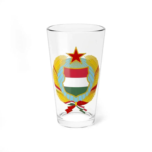 Coat of arms of Hungary (1957-1990) - Pint Glass 16oz 16oz - Go Mug Yourself