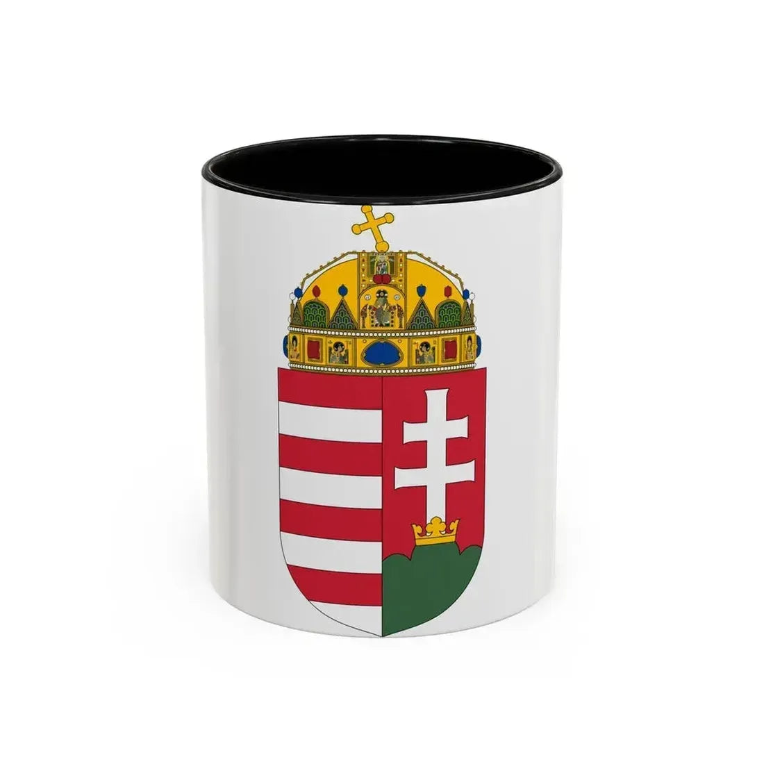 Coat of arms of Hungary - Accent Coffee Mug 11oz Black - Go Mug Yourself