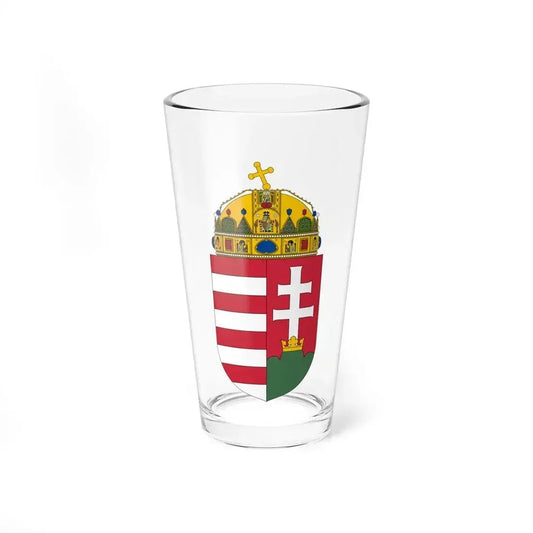 Coat of arms of Hungary - Pint Glass 16oz 16oz - Go Mug Yourself