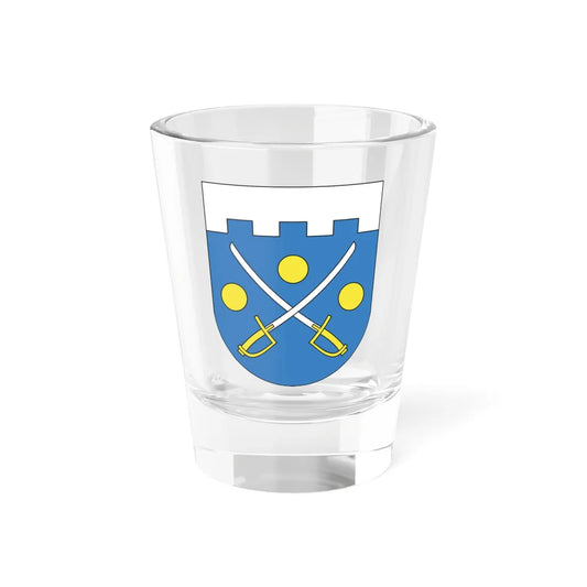 Coat of Arms of Hłybokaje Belarus (Belarus) (Coat of Arms) Shot Glass 1.5oz 1.5oz - Go Mug Yourself