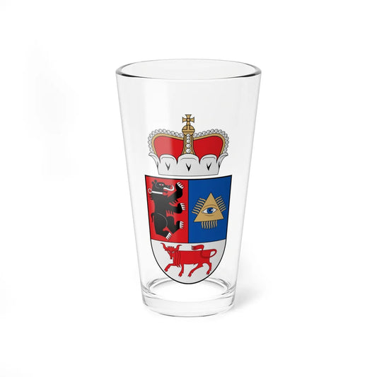 Coat of arms of Šiauliai Grand Lithuania (Lithuania) (Coat of Arms) Pint Glass 16oz 16oz - Go Mug Yourself