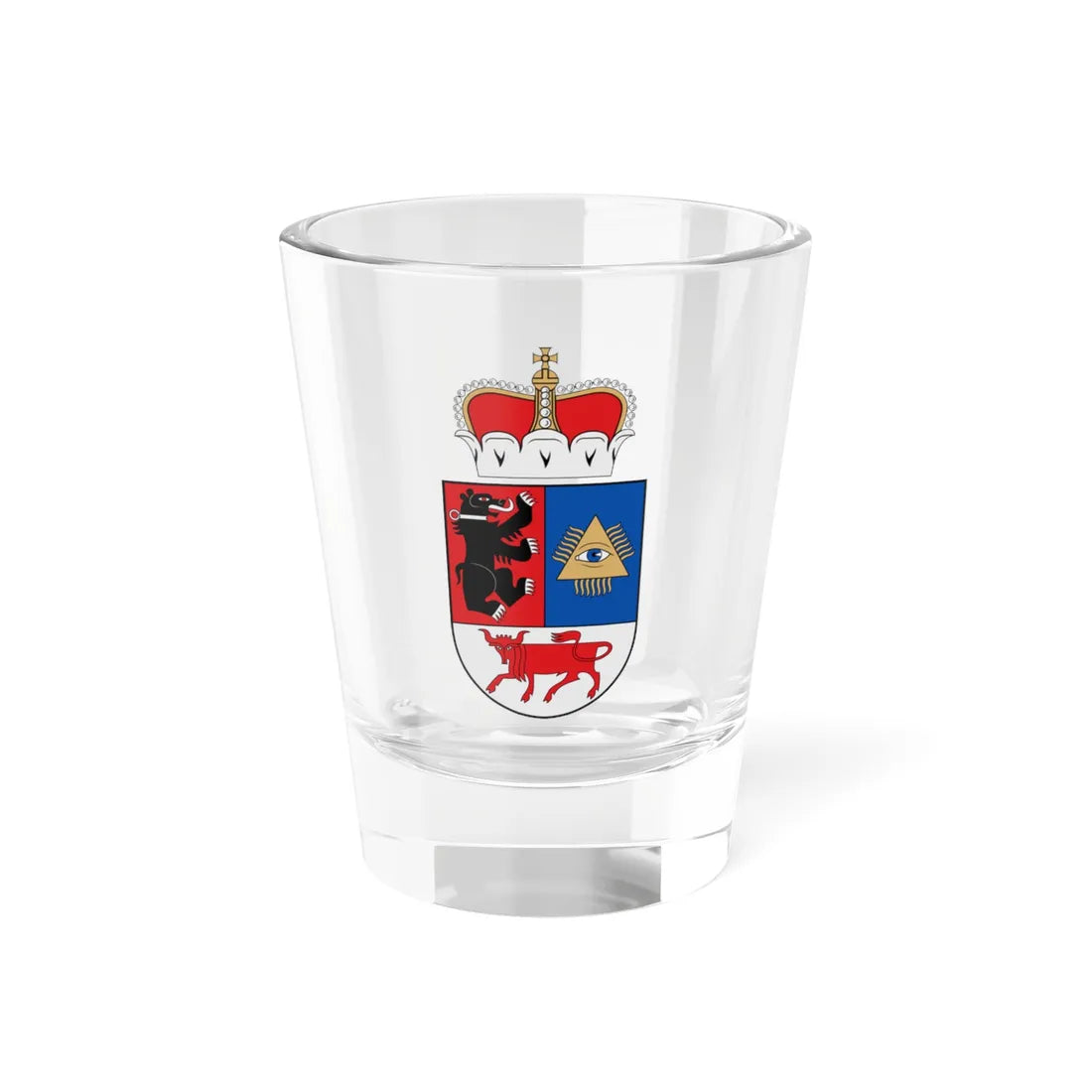 Coat of arms of Šiauliai Grand Lithuania (Lithuania) (Coat of Arms) Shot Glass 1.5oz 1.5oz - Go Mug Yourself