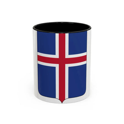 Coat of arms of Iceland 2 - Accent Coffee Mug 11oz Black - Go Mug Yourself