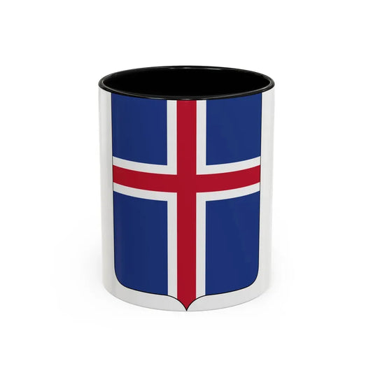 Coat of arms of Iceland 2 - Accent Coffee Mug 11oz Black - Go Mug Yourself