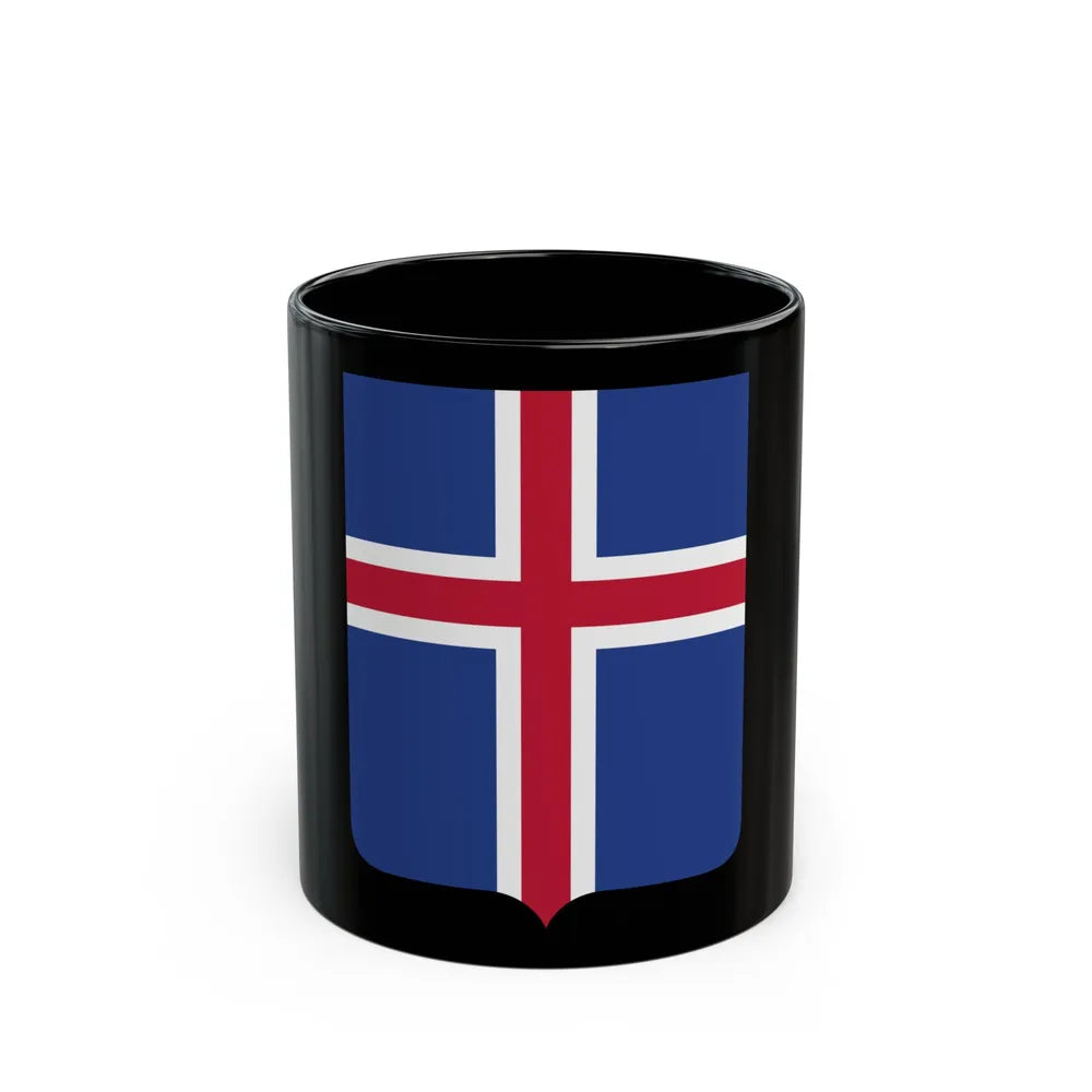 Coat of arms of Iceland 2 - Black Coffee Mug-11oz-Go Mug Yourself