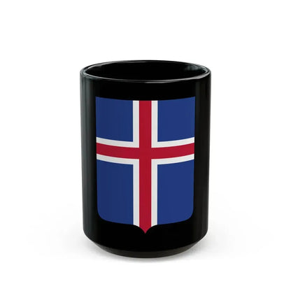 Coat of arms of Iceland 2 - Black Coffee Mug 15oz - Go Mug Yourself