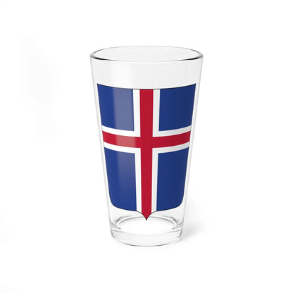 Coat of arms of Iceland 2 - Pint Glass 16oz-16oz-Go Mug Yourself