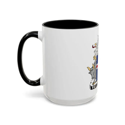 Coat of arms of Iceland - Accent Coffee Mug - Go Mug Yourself