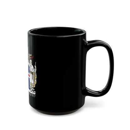 Coat of arms of Iceland - Black Coffee Mug-Go Mug Yourself