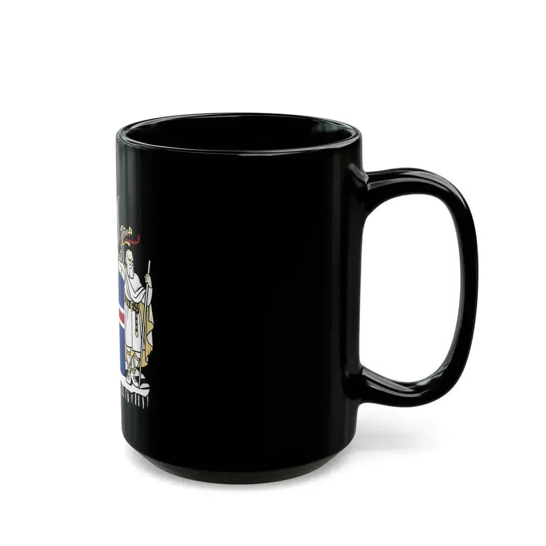 Coat of arms of Iceland - Black Coffee Mug - Go Mug Yourself